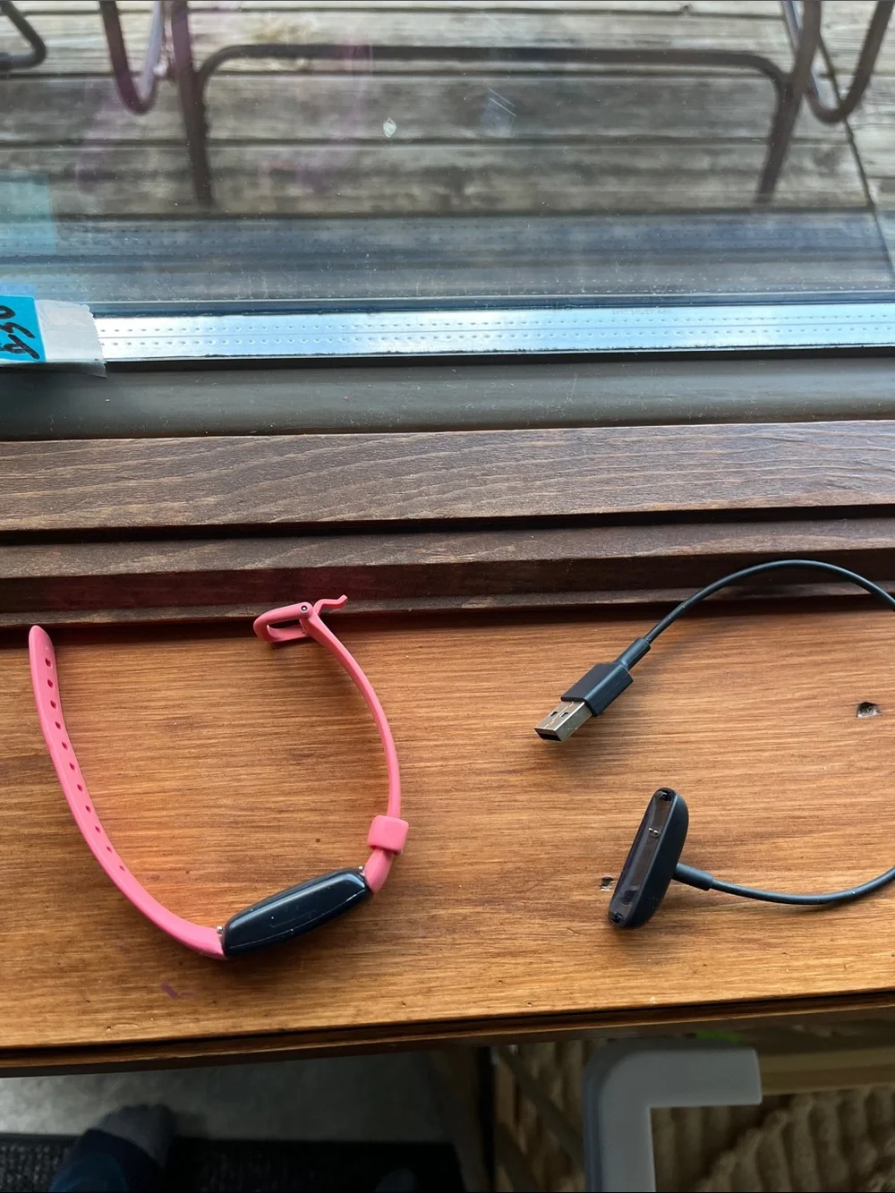Fitbit Fitness Tracker with Pink Silicone Band - Smart Activity Monitor